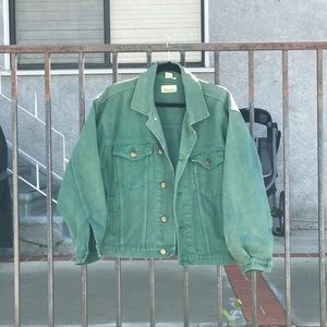 VINTAGE Green Denim Jacket